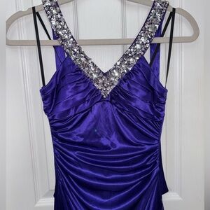 Sears Purple Gown with Sparkling Embellishments